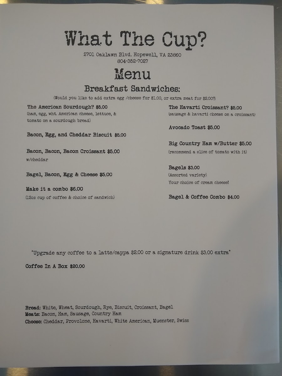 Menu What The Cup-10