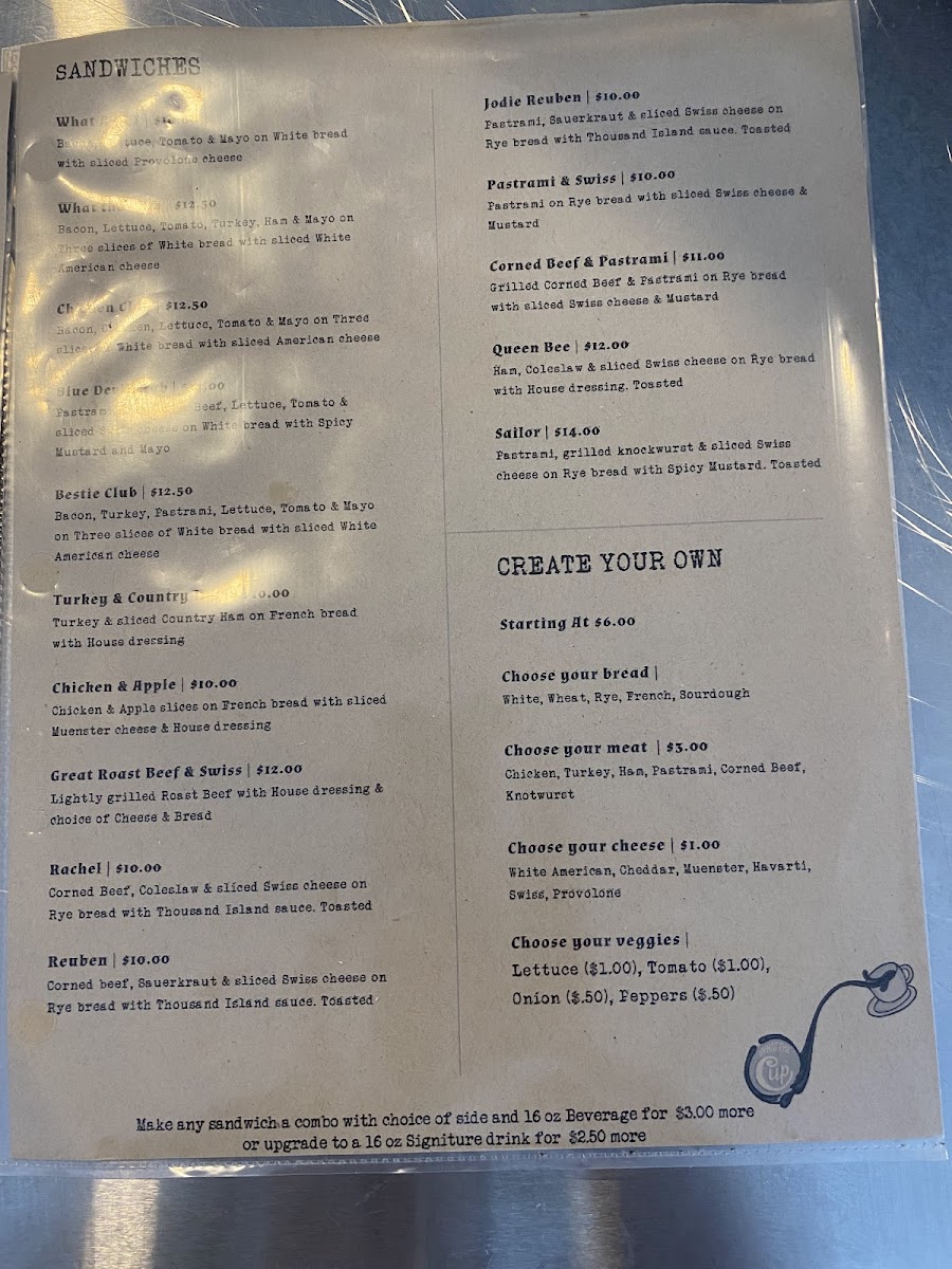 Menu What The Cup-8