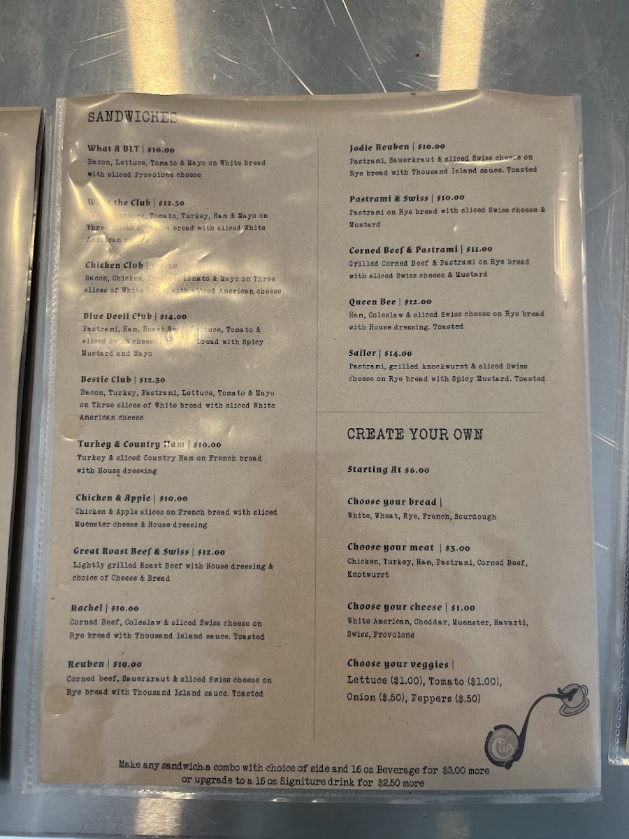 Menu What The Cup-9